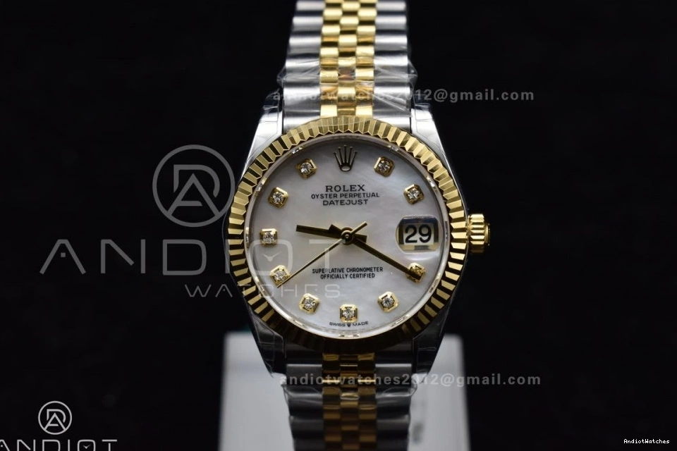 Bracelet YG 316L MOP 278271 Steel Colorful Dial President 542 31 DateJust On GSF Diamond Ladies 0202
